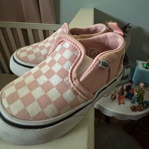 Toddler Checkered Vans size 4